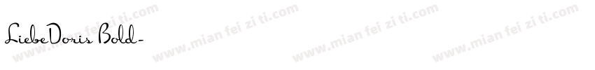 LiebeDoris Bold字体转换